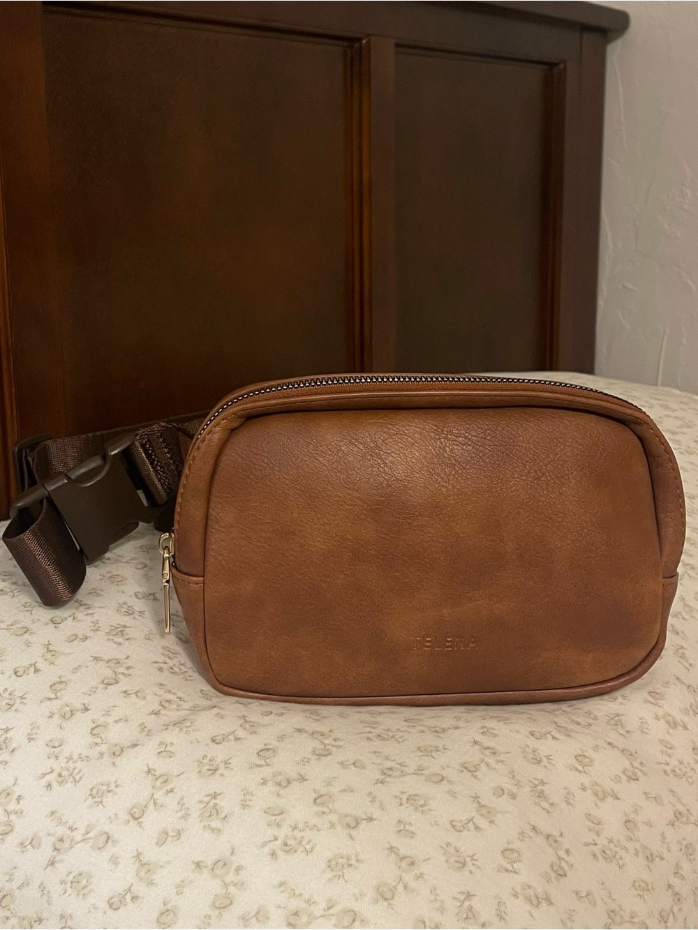 Telena Brown Leather Fanny Pack